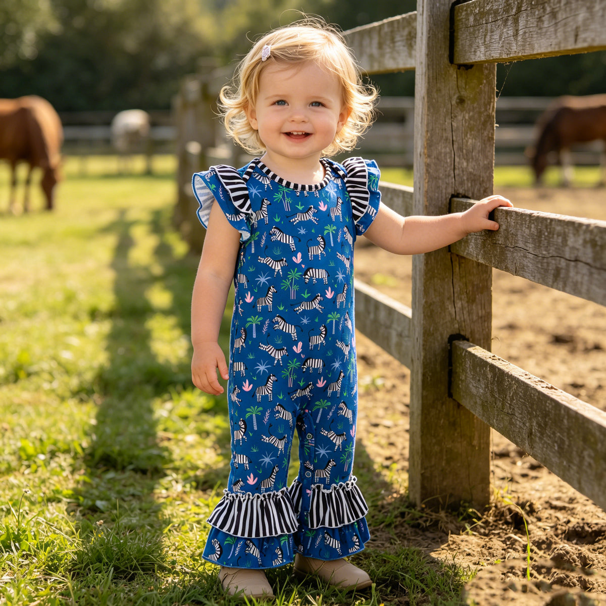 Wild about Zebras Baby Romper