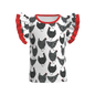 Count your Chickens Flutter Sleeve Top