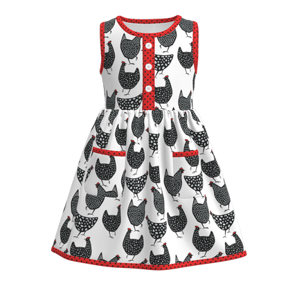 Sleeveless Dress Count your Chickens