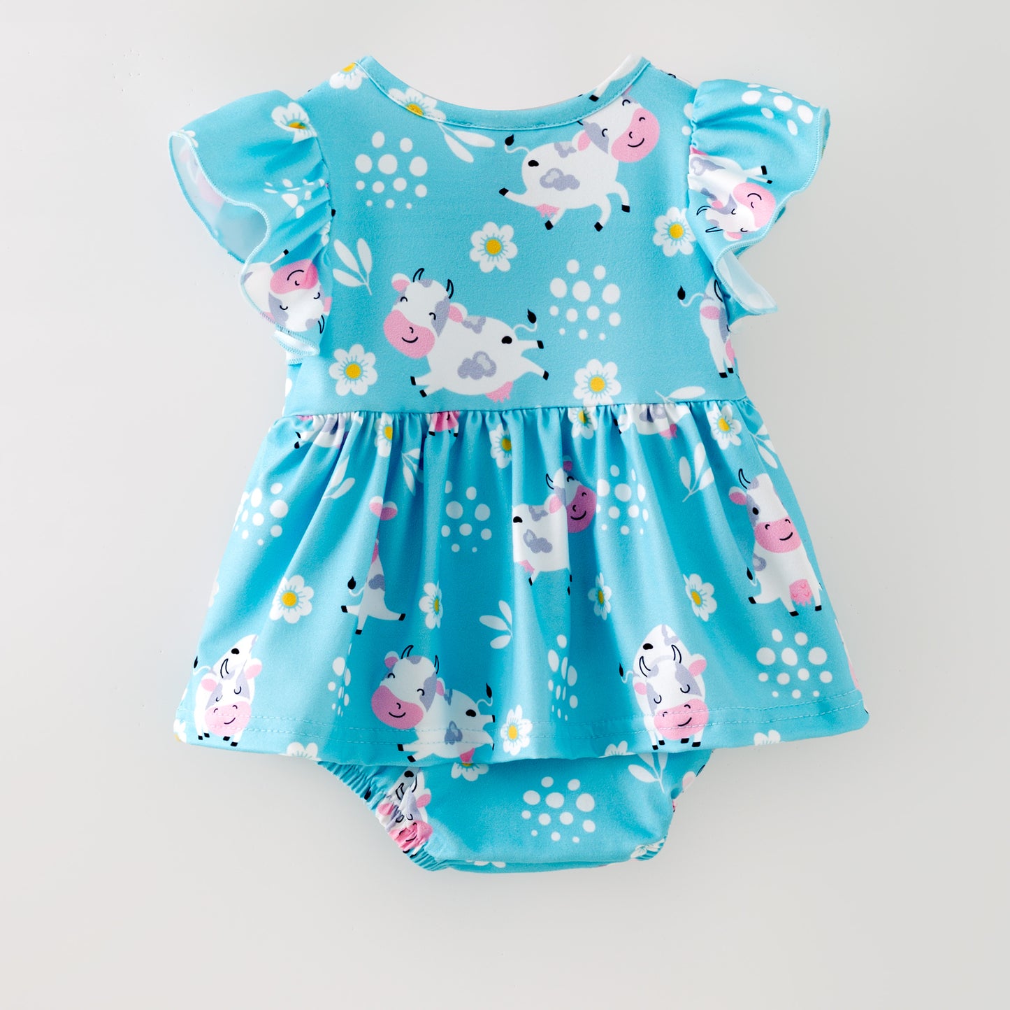 Blue Cow Romper