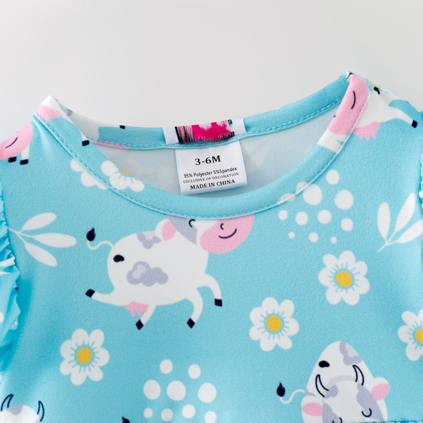 Blue Cow Romper