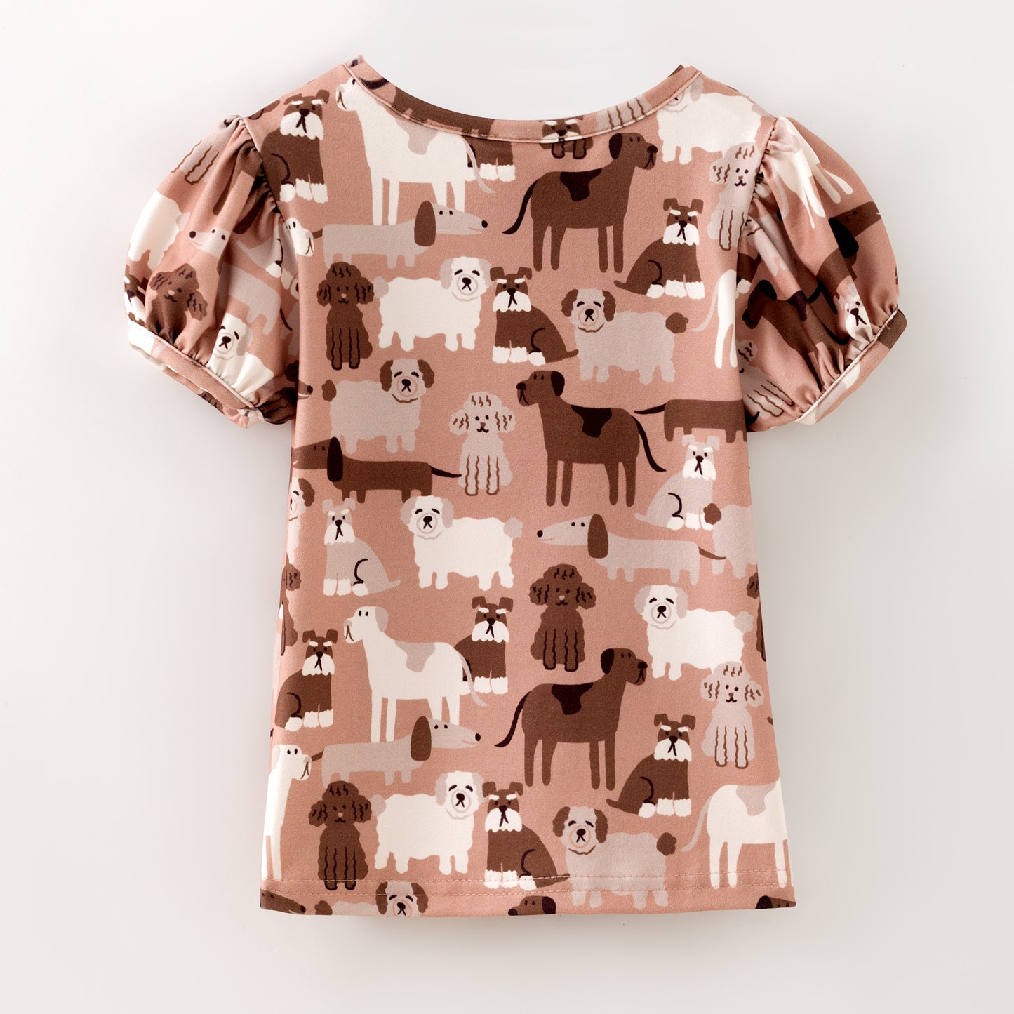 Puffed Sleeve Ranch Dogs Top