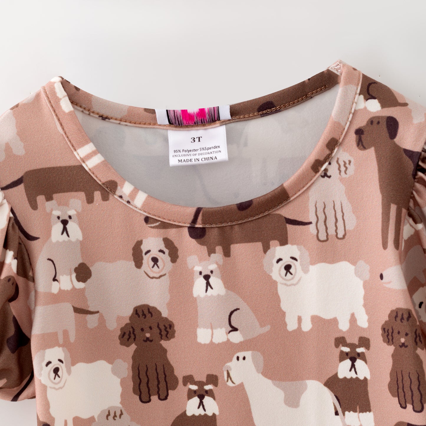 Puffed Sleeve Ranch Dogs Top