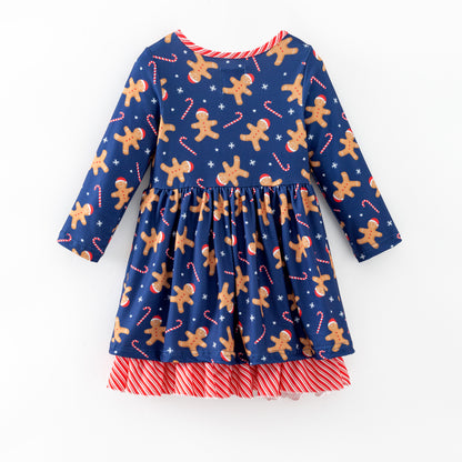 PRE-ORDER Gingerbread and Candy Cane Dress