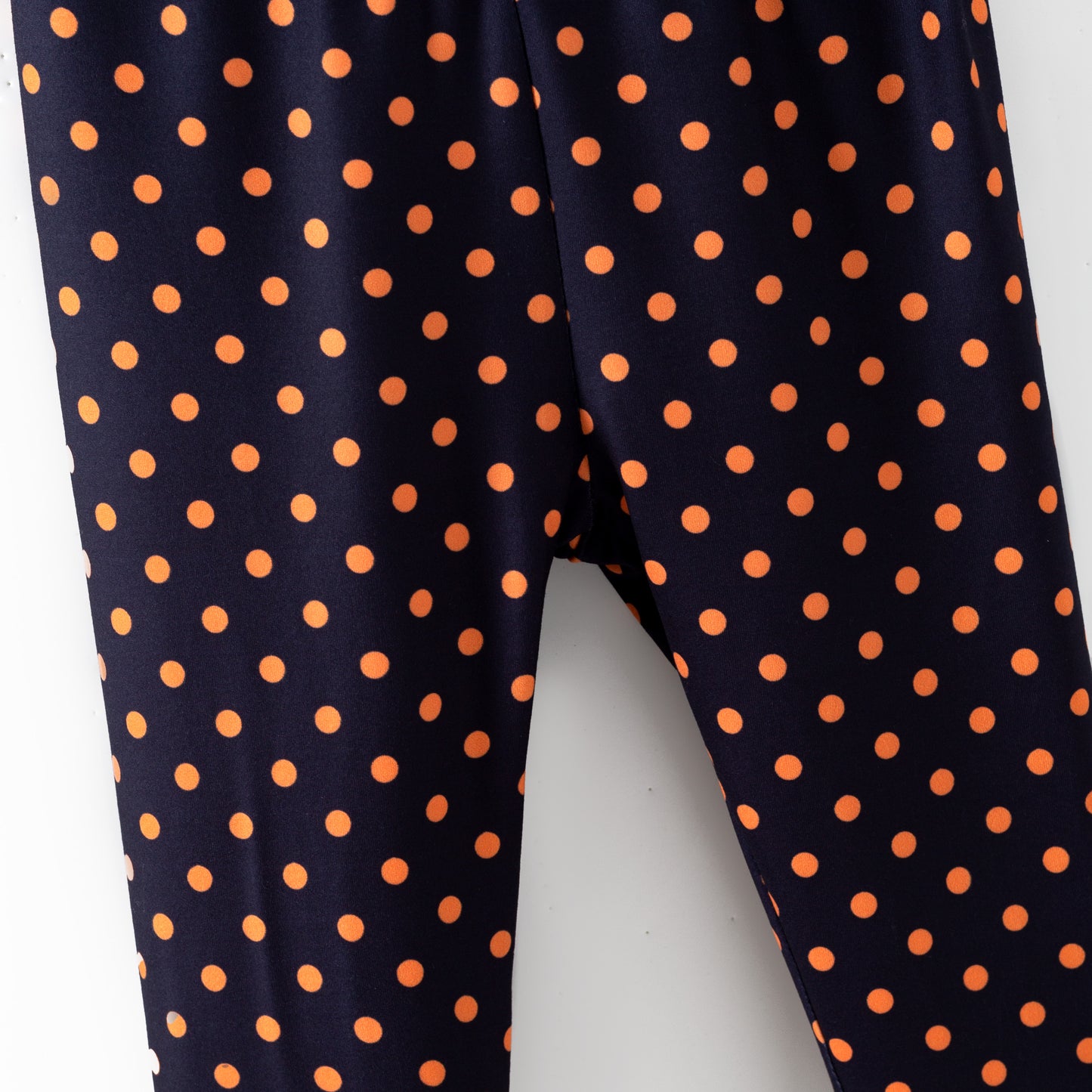PRE-ORDER Orange and Black Dot Leggings