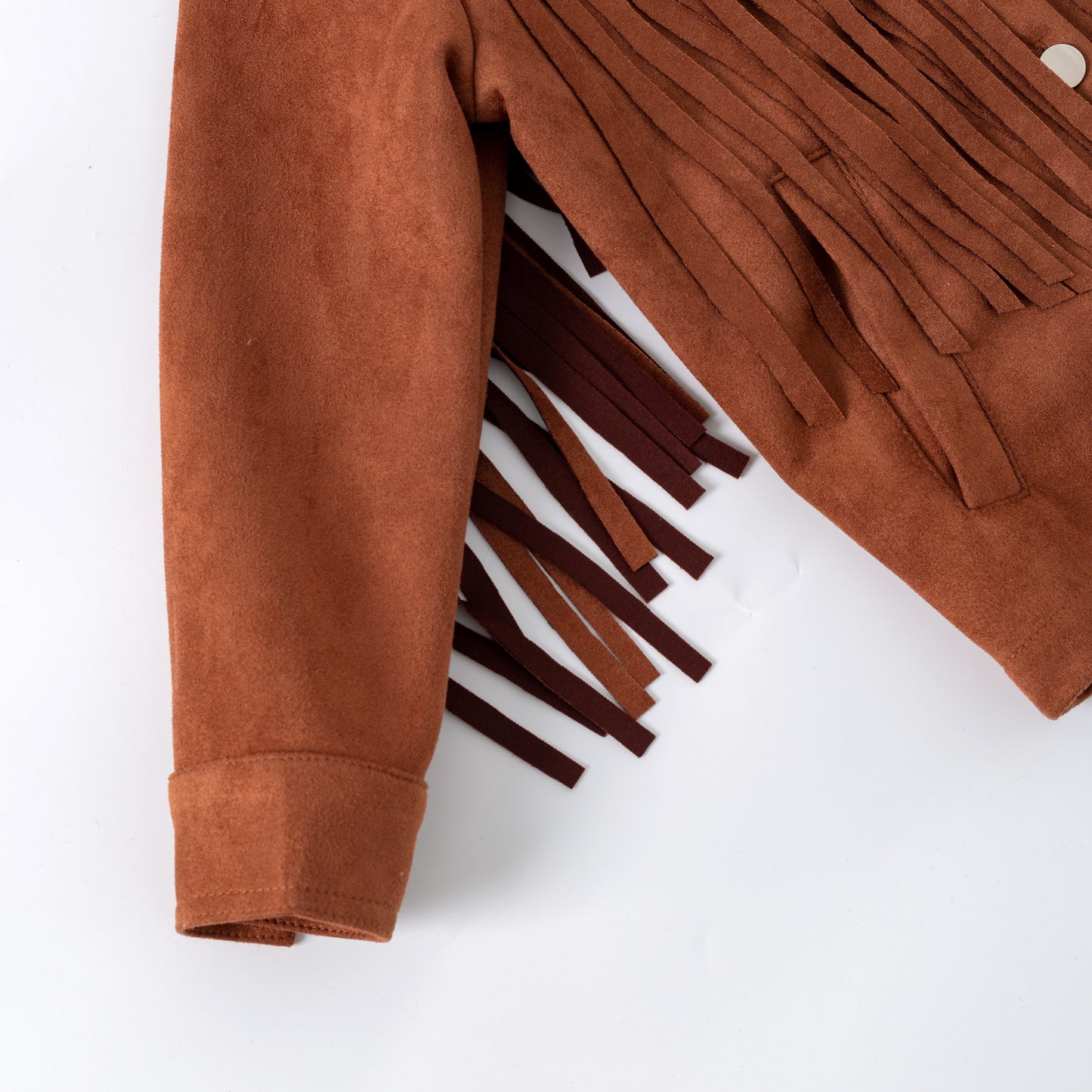 Brown fringed jacket