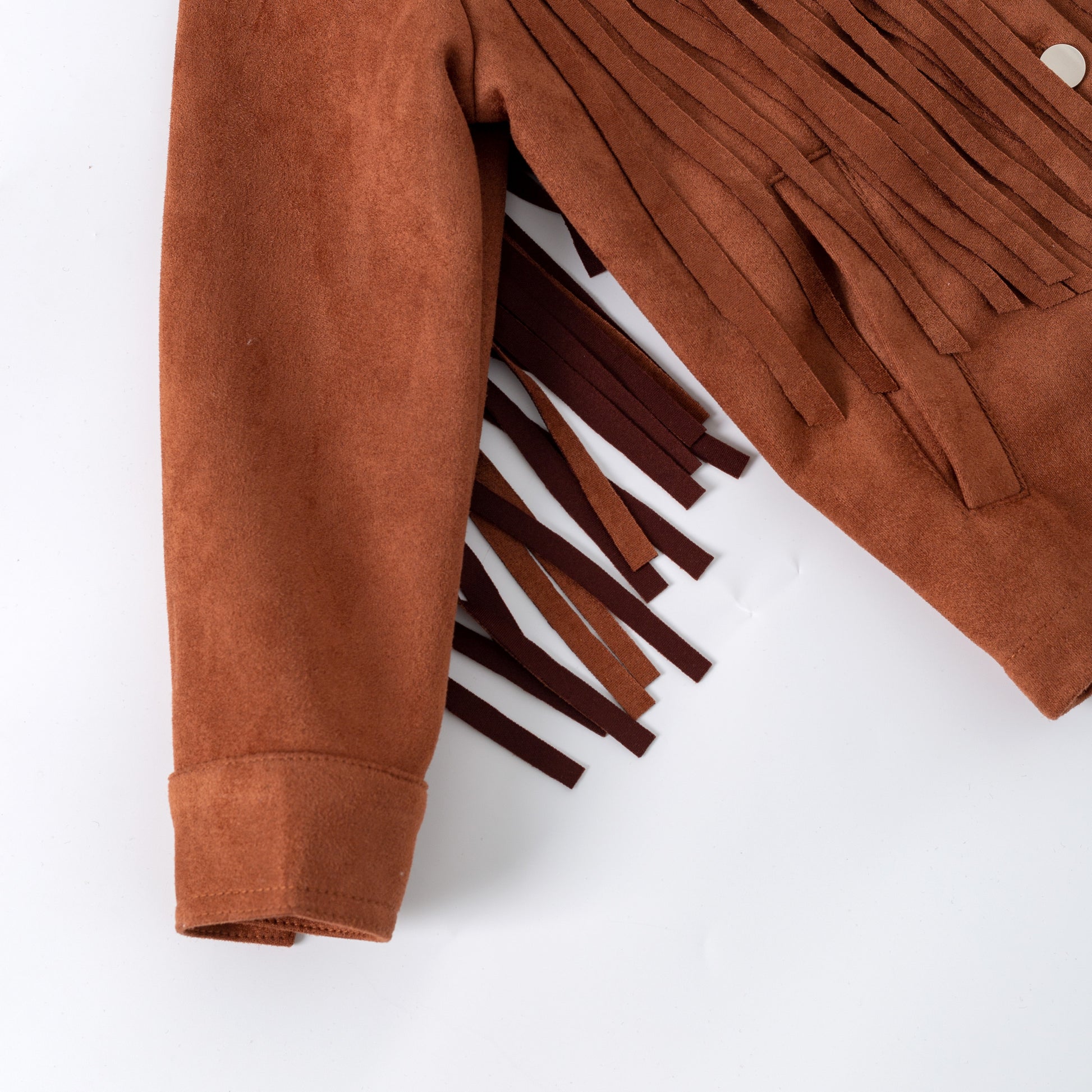 Brown fringed jacket
