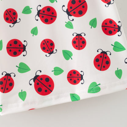 Ladybug Puffed Sleeve Shirt