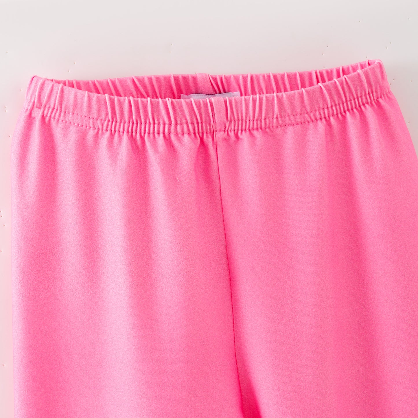 Pink Double-Ruffle Leggings