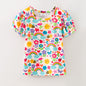 Puffed Sleeve Rainbow Garden Top