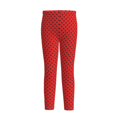 Red & Black Polka Dot Leggings