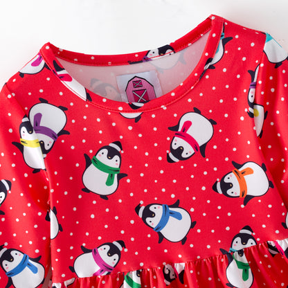 PRE-ORDER Red Penguin Dress