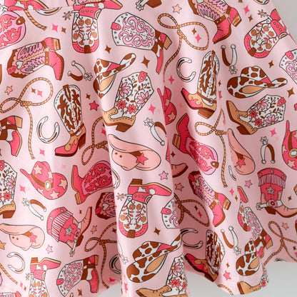 PRE-ORDER Pink Boots Twirl Dress 5-Pack