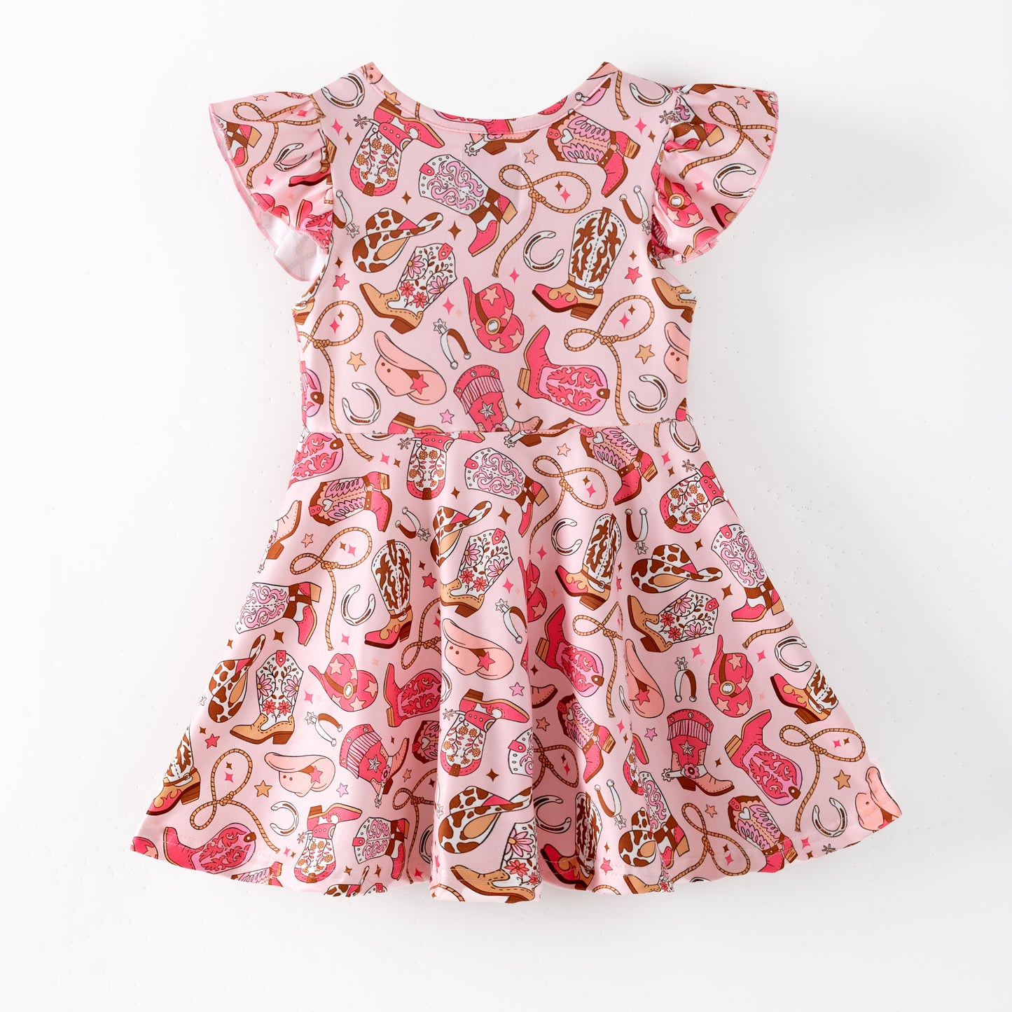 PRE-ORDER Pink Boots Twirl Dress 5-Pack