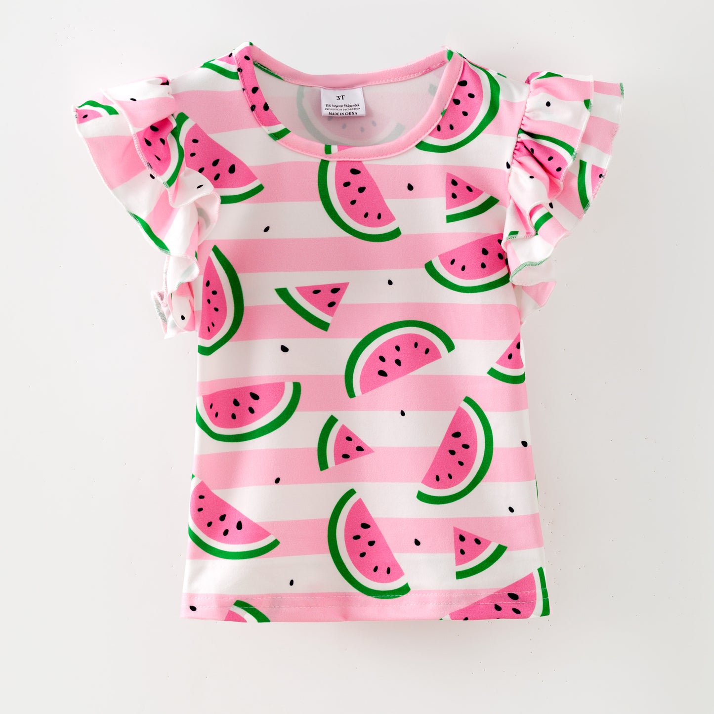 Watermelon Flutter Sleeve Top