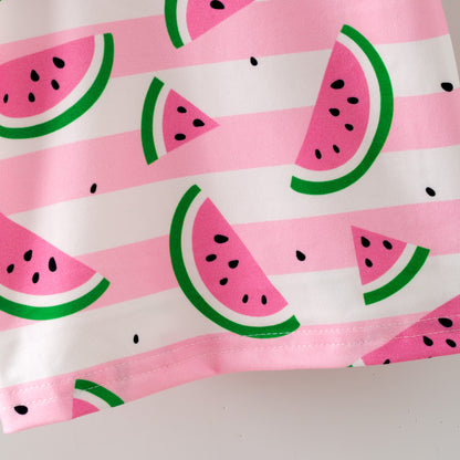 Watermelon Flutter Sleeve Top