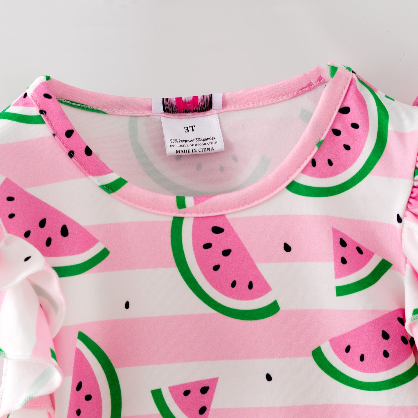 Watermelon Flutter Sleeve Top