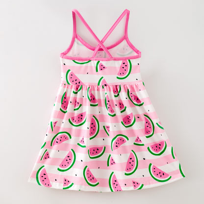 Sleeveless Dress Pink Watermelon