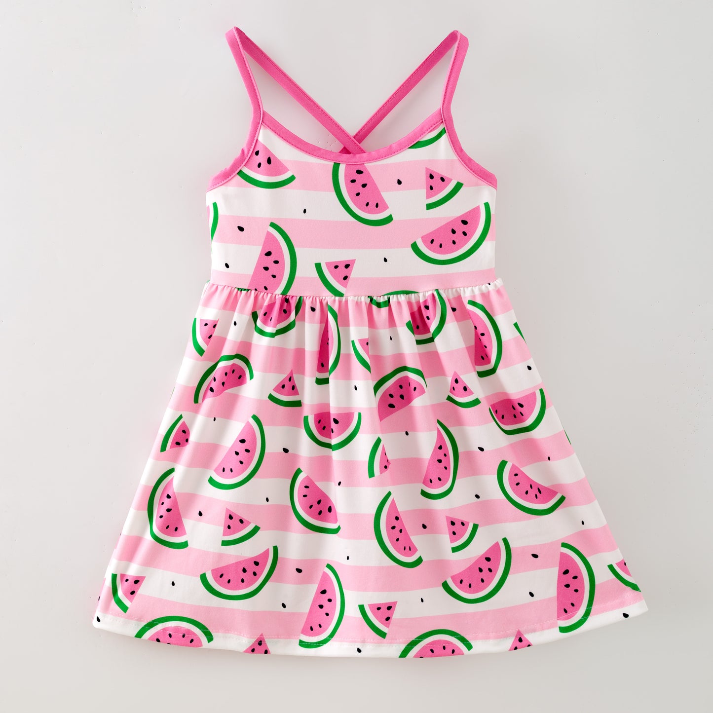 Sleeveless Dress Pink Watermelon