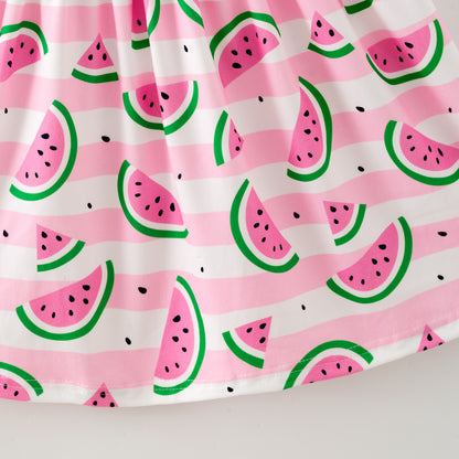 Sleeveless Dress Pink Watermelon