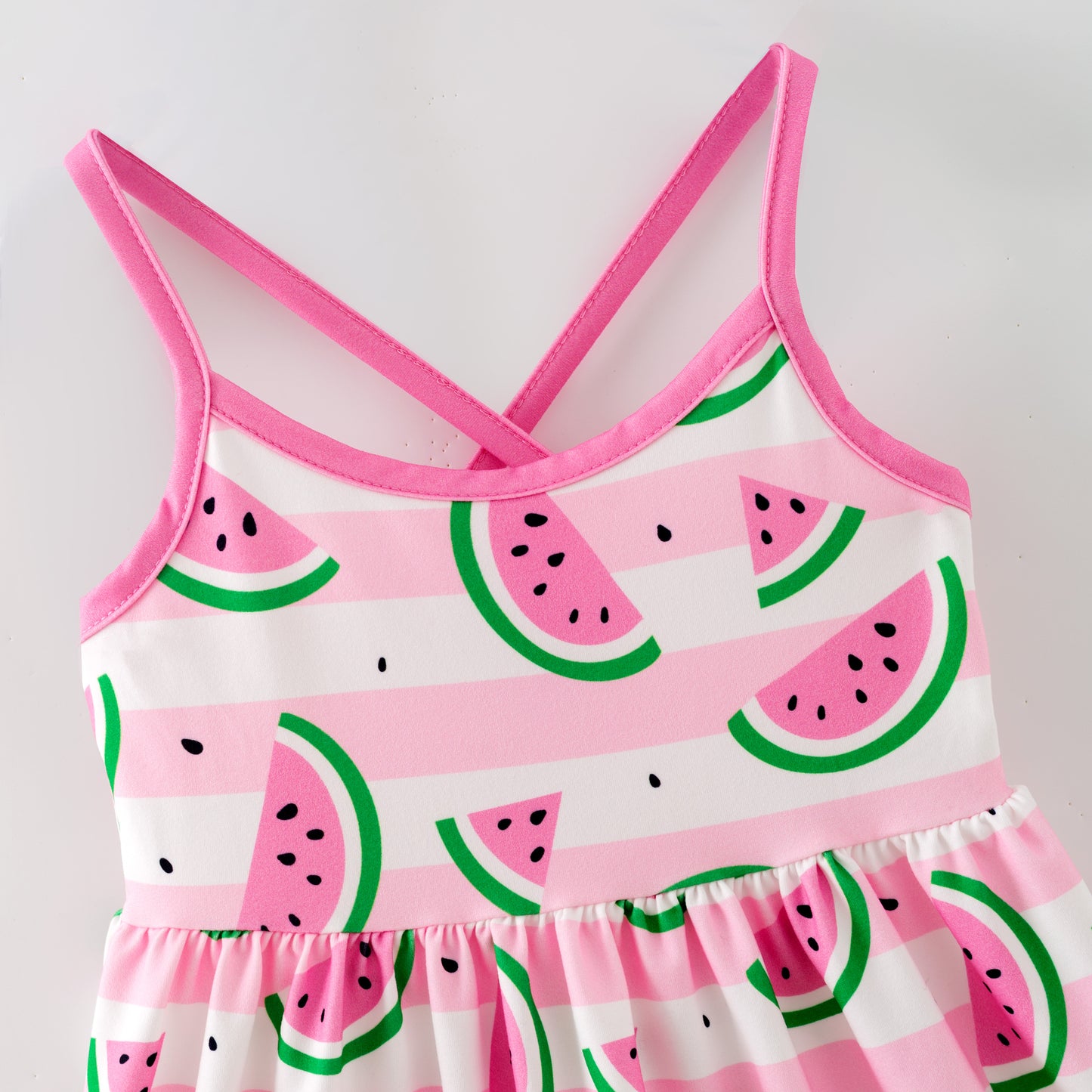 Sleeveless Dress Pink Watermelon