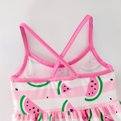 Sleeveless Dress Pink Watermelon