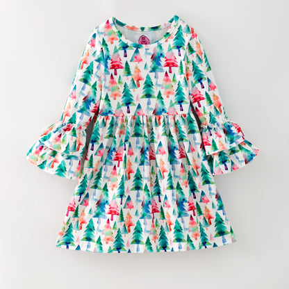 White Christmas Trees Dress
