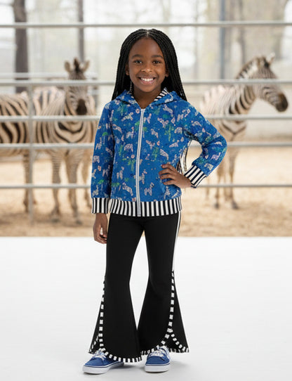 Wild about Zebras Zipper Hoodie