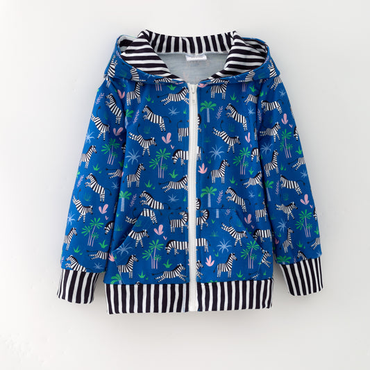 Wild about Zebras Zipper Hoodie