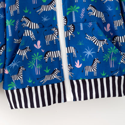 Wild about Zebras Zipper Hoodie